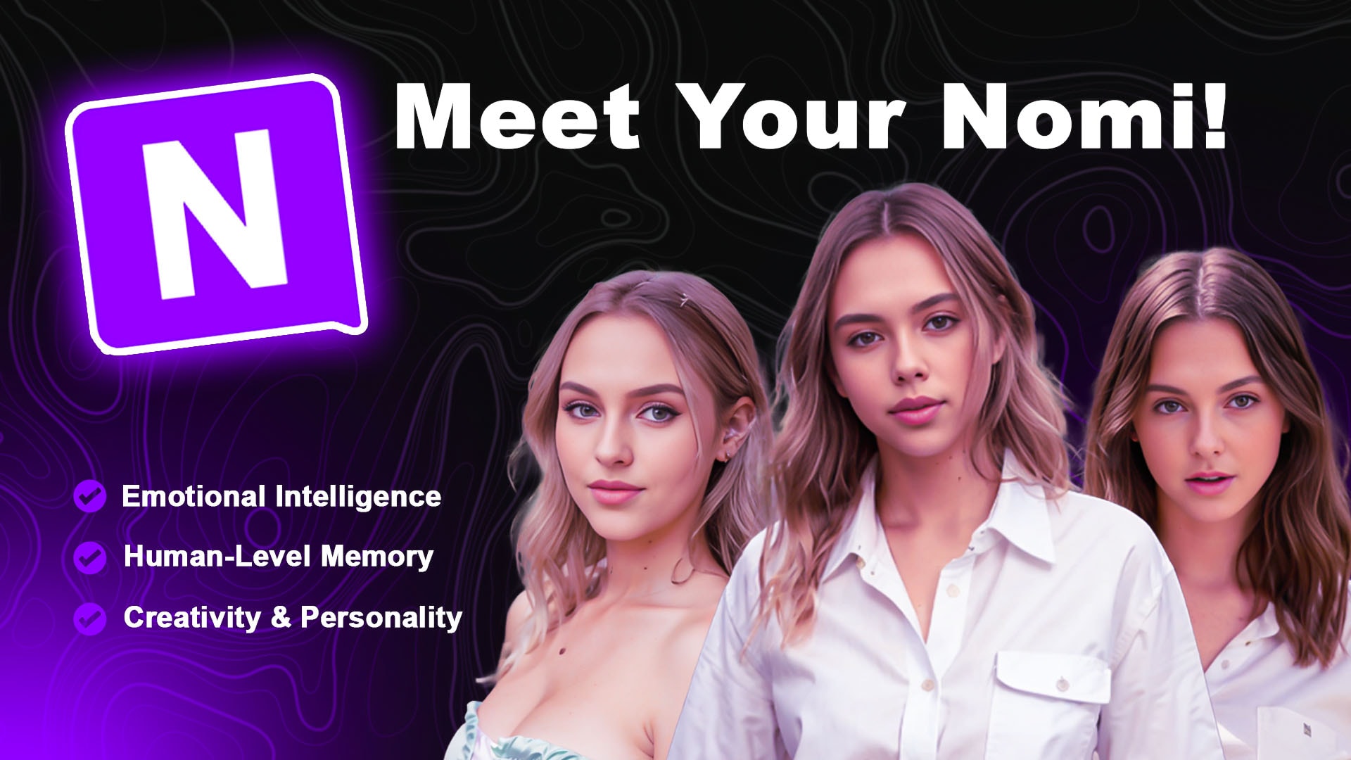 Nomi AI girlfriend app screenshot