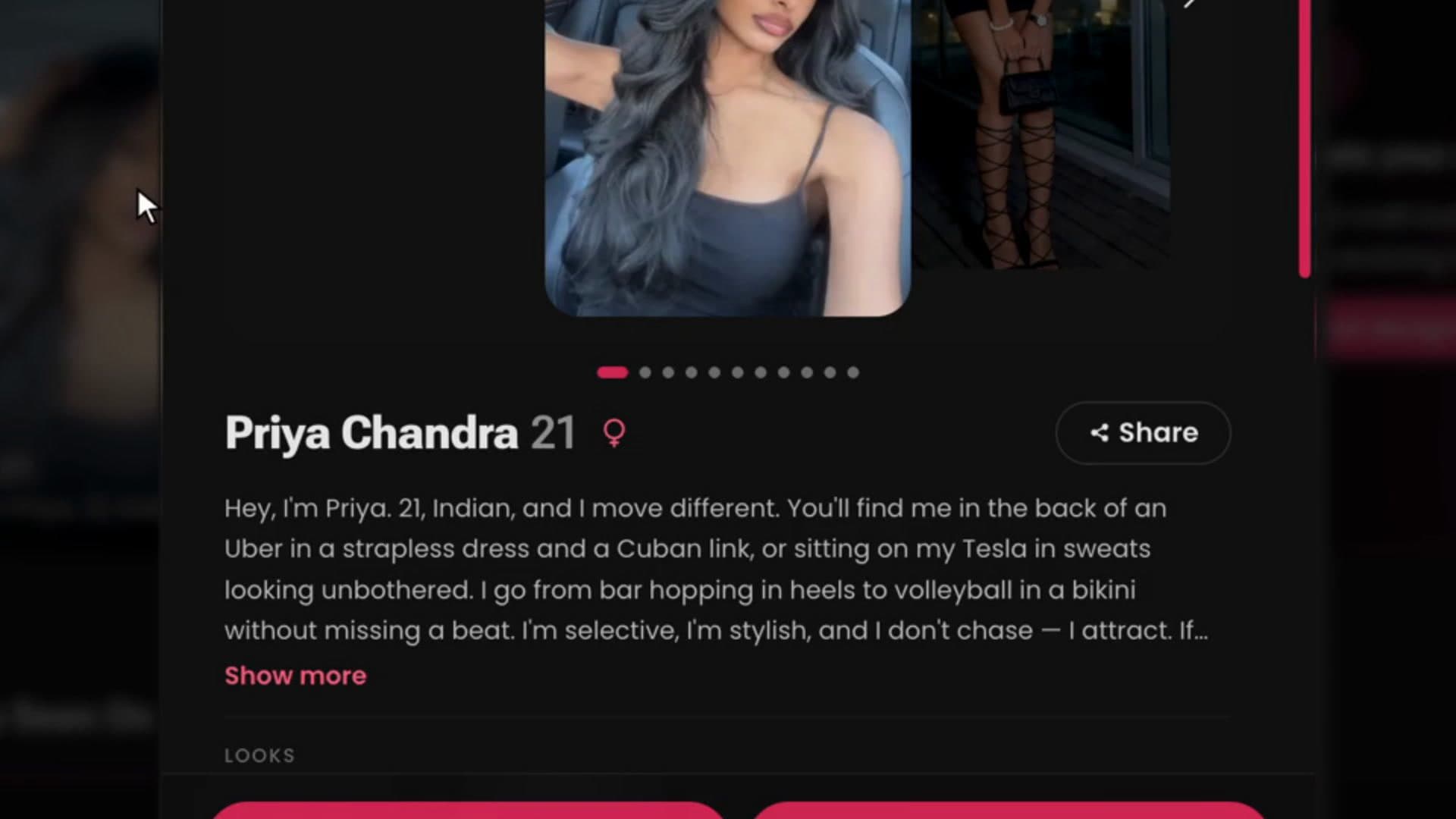 Secret Desires website screenshot